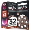 Udivita 32 Pile Udivita per Apparecchi Acustici Misura 312 PR41 (Marroni - Zinco Aria) con Phono Pulse Technology - 4 Blister da 8 Batterie
