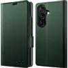 OCASE Portafoglio per Samsung Galaxy Z Fold 7: Custodia in Pelle PU con Blocco RFID, 4 Slot per Carte, Supporto e Protettiva Antishock Cover per Samsung Z Fold 7 (8.0" 2025) - Verde Scuro