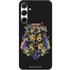 LA CASA DE LAS CARCASAS Custodia compatibile con Samsung Galaxy A55 5G Ufficiale Harry Potter Hogwarts Floral per proteggere il tuo cellulare. Custodia in silicone trasparente flessibile con licenza ufficiale di Harry Potter