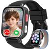 Ucani 4G Smartwatch Bambini con GPS e Telefono, Orologio Smartwatch Bambini con Videochiamate, Chat Vocale, Modalità Scuola, SOS, Contapassi, Orologio Intelligente Regalo Ragazzi Ragazze 4-12 (Nero)