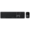 Satechi Combo Tastiera e Mouse Wireless Slim CEX3 𝗤𝗪𝗘𝗥𝗧𝗬 𝗨𝗦, Formato Completo, Bluetooth Multi-Dispositivo e Ricevitore USB-C, per Mac, Windows - Nero Siderale