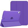 MoKo Cover Custodia iPad (A16) 11a Generazione 2025 /iPad 10a Generazione 2022, Cover Custodia Protettiva per Supporto Ultrasottile con Copertura Posteriore Traslucida in PC Rigido, Viola Scuro