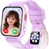 Ucani 4G Smartwatch Bambini con GPS e Telefono, Orologio Smartwatch Bambini con Videochiamate, Chat Vocale, Modalità Scuola, SOS, Contapassi, Orologio Intelligente Regalo Ragazzi Ragazze 4-12 (Viola)
