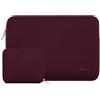 MOSISO 13,3 pollici Custodia Laptop, 13-13,3 pollici Borsa PC Compatibile con MacBook Air/Pro 13/Pro 14 M5 M4 M3 M2 M1, HP Dell Lenovo, Neoprene Borse Computer con Custodia Piccola, Vino Rosso