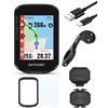 iGPSPORT BSC300T Ciclocomputer GPS con Navigazione Cartografica, Touchscreen a Colori da 2,4",Compatibile con 130 Tipi di Dati, Ricarica USB Type-C, per E-Bike e Shimano Di2, 8GB BSC300T Kit