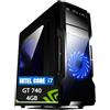 Betazon PC Gaming Fisso NUOVO pronto all'uso - Cpu intel core i7-6700 - 16GB RAM DDR4 - 512GB SSD - Scheda grafica dedicata GT 740 4GB - Windows 11 Pro - Office 365 - Ideale per Gaming BASE - Garanzia 2 anni