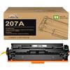 colorfly 207A Toner W2210A Compatibile per HP 207A 207X Nero Con Chip W2210A W2210X Toner per Color LaserJet Pro MFP M283fdw M255dw M283fdn M282nw M283 M282 M255 (1-Pack)