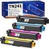 Skydo Cartucce di Toner Sostituzione per Brother TN241 TN245 TN-241 TN-245 Compatibile per Brother HL-3140CW HL-3150CDW HL-3170CDW MFC-9140CDN MFC-9340CDW MFC-9330CDW MFC-9130CW DCP-9020CDW (4 Pack)