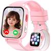 Ucani 4G Smartwatch Bambini con GPS e Telefono, Orologio Smartwatch Bambini con Videochiamate, Chat Vocale, Modalità Scuola, SOS, Contapassi, Orologio Intelligente Regalo Ragazzi Ragazze 4-12 (Rosa)