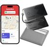 SwitchBot Wallet Finder Card 2Pezzi, Smart AirTag compatibile con Apple Find My(Solo iOS), Bluetooth Tracker per chiavi, telefoni, bagagli, fino a 3 anni di batteria(non ricaricabile), IP67 Resistente