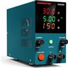 HANMATEK HM305M Alimentatore da Banco Alimentatore Laboratorio Regolato a Commutazione Regolabile da 30 V / 5 A Display LED