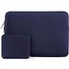 MOSISO 14 pollici Custodia Laptop, 14 pollici Borsa PC Compatibile con HP Lenovo Dell ASUS Acer, HP Stream, Dell Latitude, Lenovo IdeaPad, Neoprene Borse Computer con Custodia Piccola, Navy Blu