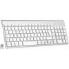 cimetech Tastiera wireless, Layout Italiano QWERTY, 2.4G tastiera USB per computer con tastierino numerico e tasti ergonomici per computer, PC, laptop, tablet, desktop, Android Smart TV (argento)