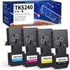 Skydo TK5240 TK-5240 Cartucce di Toner Compatibili per Kyocera TK5240 TK-5240 per ECOSYS M5526cdw M5526cdn P5026cdw P5026cdn (Nero Ciano Magenta Giallo, 4-Pack)