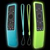 RYHX Confezione da 2 Custodie Protettive in Silicone per Telecomando Samsung Smart TV BN59-01298D， BN59-01241A, BN59-01260A, BN59-01266A, BN59-01259B, BN59-01312G, Antiurto Antiscivolo(Blu+Verde）