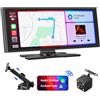 Avylet Carplay Wireless Andriod Auto, schermo per auto IPS 9.26" con telecamera di backup, Stereo Auto con navigazione GPS, controllo vocale, schermo touch, Bluetooth, Mirror Link, FM, AUX