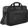 Mancro Borsa per laptop 17 pollici, valigetta da lavoro grande per uomo donna borsa a tracolla impermeabile borsa a tracolla, borsa per computer multifunzione espandibile per laptop tablet notebook, nero