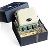Phomemo P15 Etichettatrice a Nastro Rétro -Stampante per Etichette Adesive Bluetooth con Stampa Data in un Clic -Ideale per Decorazioni e Confezioni Regalo -Con Confezione Regalo e 1 Rotolo - Verde