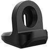 MoKo Supporto Caricatore Compatibile con Samsung Galaxy Watch 4/4 Classic/3/Active 2/1, Supporto di Ricarica in Silicone con Base Antiscivolo - Nero