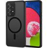 XTCASE Cover Magnetica per Samsung Galaxy A53 5G, Ultra Sottile Custodia Traslucida Opaca Retro Resistente ai Graffi Paraurti in TPU Antiurto Protettiva Case, Nero