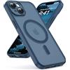 Oududianzi - Magnetica Cover per iPhone 14 Magsafe Case, Blu
