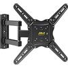 Alphamount Supporto TV Parete con Braccio Girevole ed Estendibile, Staffa TV 26-60 Pollici, Max VESA 400x400, Resistente Fino a 35 kg