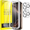 JETech Pellicola Protettiva per iPhone 16 Pro Max 6,9 Pollici con Protezione per Obiettivo Fotocamera, Strumento di Installazione Facile, Vetro Temperato Film, HD Chiaro, Pacco da 2 Ciascuno