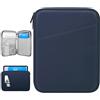 Dadanism 9-11" Custodia Protettiva Borsa Tablet Per iPad (A16) 11", iPad Air 11" M4/M3, iPad Pro 11" M5/M4, iPad 10a Gen/Air 5 10,9", iPad 9/8/7a Gen 10,2", Galaxy Tab A11+ 11", Tab M11 11",Indaco