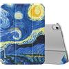 MoKo Custodia per iPad (A16) 11a Gen 2025/iPad 10a Gen 2022, Notte Stellata