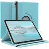 EAZY CASE - Custodia per iPad 11. Gen A16 (2025) tablet Cover protettiva Smart Cover Supporto rotante Astuccio pieghevole 360° girevole con funzione stand Similpelle Blu