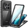 Focusor Cover per Redmi Note 15 Pro Impermeabile IP68 Waterproof 360 Protezione Custodia Subacquea Antiurto Rugged Full Body Copertura con Protezione dello Schermo per Xiaomi Redmi Note 15 Pro 5G Nero