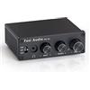 Fosi Audio Q4 DAC Amplificatore per Cuffie, Mini DAC USB C Hi-Res 32bit/768kHz, con Uscita 3,5MM Cuffie/RCA, Ingresso Ottico/Coassiale/USB Type C, Amplificatore Cuffie per PC/Home Theatre