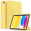 CACOE Custodia Cover Compatibile con iPad 11a Generazione (A16) 11" (2025) / iPad 10a Generazione 10.9" (2022) (A2757/A2777), Ultra Sottile Retro Cover con Portapenne,Giallo