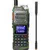 BAOFENG UV-25 Tri-Power Radio amatoriale portatile, radio a lungo raggio da 10W, ricevitore multibanda aereo UHF VHF FM, Batteria di ricarica di tipo C da 5200 mAh, Antenna a collo d'oca