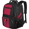 MATEIN Zaino Porta PC 17.3 Pollici, 50L Impermeabile Multi Tasca Zaini Scuola Di Lavoro, Grande Zaino Computer Aziendale, Adatto Per La Affari Viaggi Uomo Donna, Rosso