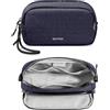 tomtoc T12 New Techpouch UK, Plaid blu, M, Organizer per borse