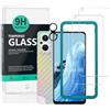 Ibywind Vetro Temperato per Oppo Reno8 Lite 5G 6,43",con Protezione della Fotocamera in Metallo,nessuna bolla,facile da installare