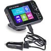 Hikity Radio DAB/DAB+ per Auto/Uso Domestico, DAB Portatile Radio Digitale Display LCD da 2,4"con Vivavoce Bluetooth+Trasmettitore DAB/FM+Aux-In/Out+TF Card Music Play+Caricatore da Auto