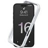 RhinoShield Bumper Case Compatible with [iPhone 16] | CrashGuard - Shock Absorbent Slim Design Protective Cover 3.5M / 11ft Drop Protection - Platinum Gray