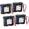 WSB Set di 4 batterie compatibili ABUS Security Center per sirena esterna radio 2WAY 3 V ABUS FU2986 FU8220 FU8222 FUSG50000