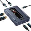 ACASIS Case SSD M2 NVMe 40Gbps, TBU405 Plus Compatibilità con Thunderbolt 4/3/, Con 1 DP(8K60Hz)+1 HDMI, 3 porta USB 10Gbps (2A+1C),NVMe Case Support SSD 2280/2260/2242/2230 B+M M-Key
