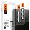 Spigen Glas.tR EZ Fit Optik Pro Protezione Fotocamera compatibile con Samsung Galaxy Z Fold 6, 2 Pezzi, Néro, Anello Individuale, Durezza 9H Pellicola prottetiva