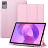 FINTIE Cover per Lenovo Idea Tab 11 Pollici 2025 (Modello TB-336ZU/TB-336FU) con Portapenne, Sottile Leggero Custodia Posteriore Opaca Traslucida Case con Auto Sveglia/Sonno, Pink