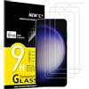 NEW'C 3 Pezzi, Vetro Temperato per Samsung Galaxy S23, Pellicola Prottetiva Anti Graffio, Anti-Impronte, Senza Bolle, Durezza 9H, 0,26mm Ultra Trasparente, Ultra Resistente