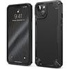 elago Armor Cover Compatibile con iPhone 13 Case (6.1"), Custodia Protettiva per Impieghi Gravosi, Struttura in Fibra di Carbonio, Design Robusto e Resistente, Antiurto, TPU Premium (Nero)