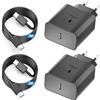 Heboen 2Pack 45W USB C Caricatore Caricabatterie Rapido Sumsamg Veloce con 2M Cavo per Samsung Galaxy S26 S25 S24 S23 S23+ /S23 Ultra /S22/S21/S20/Note20/A73/A53/S10 Tipo C Spina Ricarica Adattatore