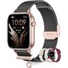 Erkwei Orologio Smartwatch Donna con 4 Cinturini Effettua/Risposta Chiamate 1,83" Orologio Donna Contapassi SpO2 Cardiofrequenzimetro Sonno 110+ Sportive Smart Watch per iPhone Android