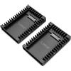 ORICO 2 Pezzi Adattatore Hard Disk Interno da 2,5" a 3,5" Staffe di Montaggio Rimovibili per 2,5 Pollici SATA HDD o SSD Incluse Viti -1125SS-2