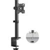 ONKRON Supporto monitor scrivania 13"-34", Braccio per schermo PC Carico 8 kg, Braccio monitor scrivania VESA 75x75-100x100 mm, Supporto schermo PC Regolabile, Inclinabile, Girevole, Nero D101E-B
