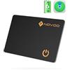 NOVOO Air Tag Card Thin 1.6mm, IP68 Impermeabile, 6 Anni Durata Della Batteria, Airtag Portafoglio Compatibile con Apple Dov'è(solo iOS), Bluetooth Wallet Tracker per Borsa, Bagaglio, Passaporto